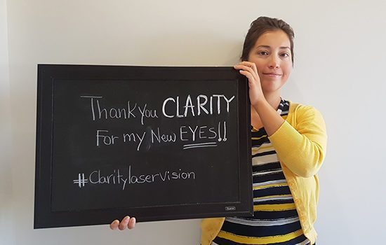 patient thanking the clinic
